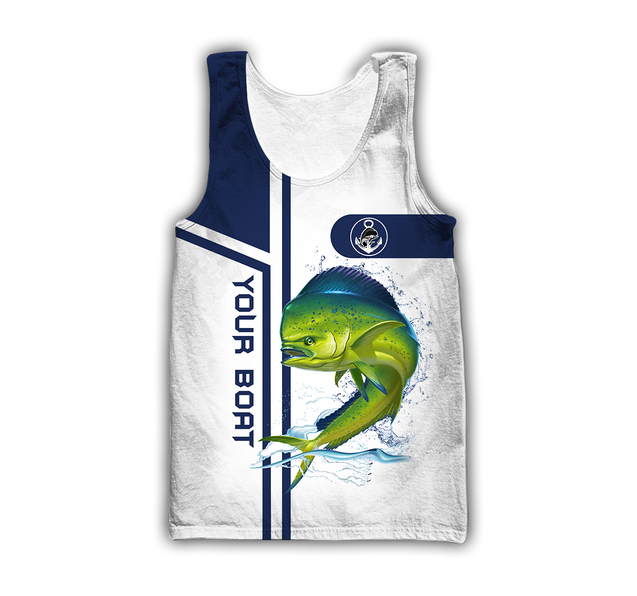 Custom name Mahimahi fishing team Catch and Release 3D Design print shirts