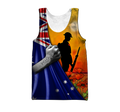 Lest we forget Custom name Australia Veteran 3D print shirt