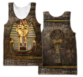 Custom name Pharaoh Ancient Egypt Ankh 3D design print shirts DQB22042103