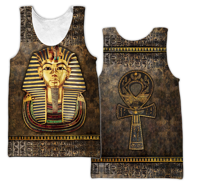 Custom name Pharaoh Ancient Egypt Ankh 3D design print shirts DQB22042103