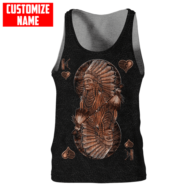 Customized name Native American 3D All Over Printed Unisex Shirts