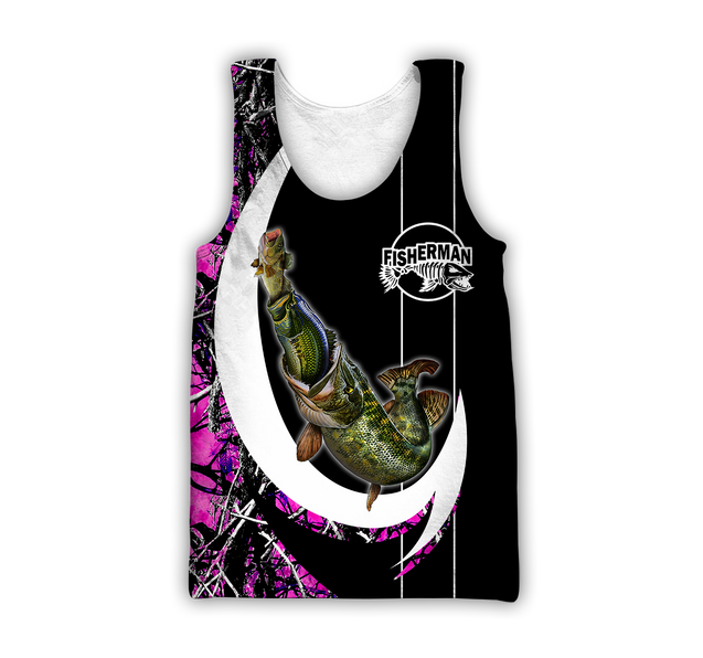 The great fish eats the small Country Girl Camo Hook 3d print shirts