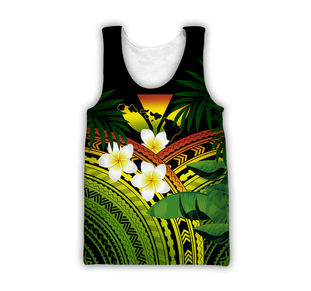 Polynesian Habiscus Kanaka Hawaii 3D Unisex Hoodie