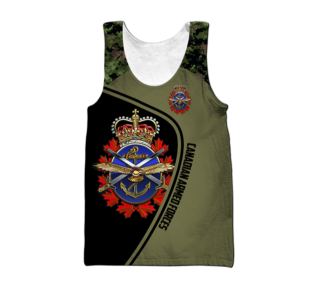 Personalized Name XTCanadian Armed Forces 3D Printed Shirts DA16032103