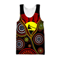 Australian Aboriginal Flag Didgeridoo 3D printed shirts