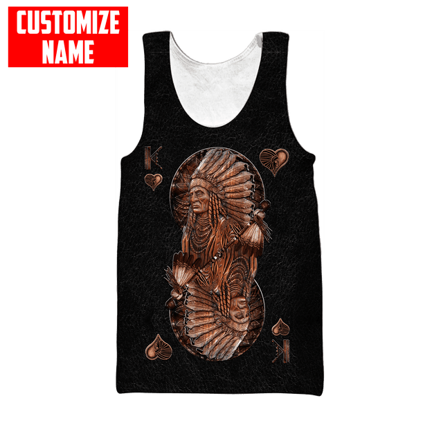 Customized name Native American 3D All Over Printed Unisex Shirts