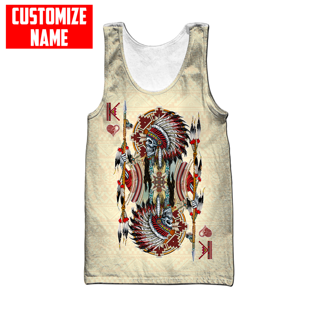 Customized name Native American 3D All Over Printed Unisex Shirts