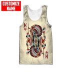 Customized name Native American 3D All Over Printed Unisex Shirts