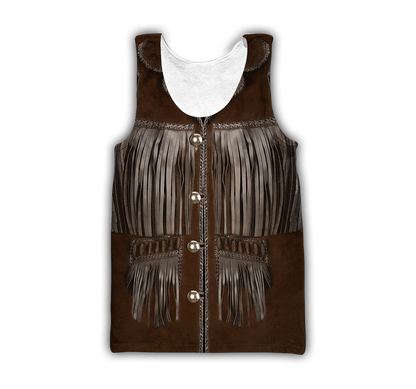 Native Cowboy Jacket No25 Cosplay 3D Over Printed Unisex Deluxe Hoodie ML