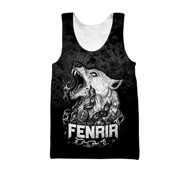 Premium Fenrir Wolf 3D All Over Printed Unisex Shirts