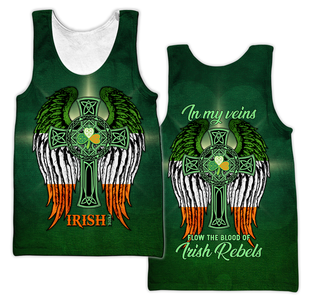 Irish In My Veins 3D All Over Printed Unisex Shirts DQB20022021