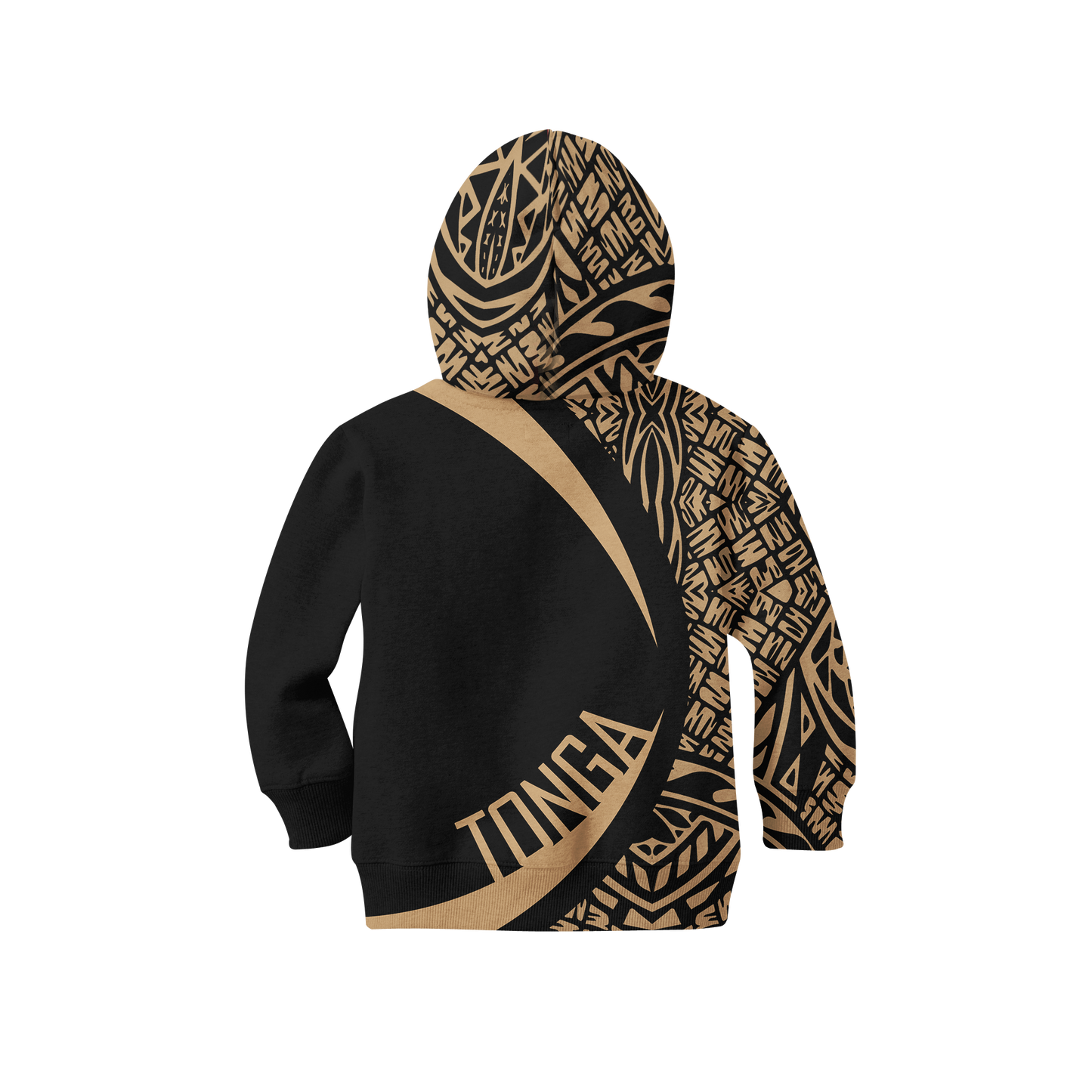 Kid's Tonga Polynesian Hoodie - Circle Style NNK 1227-Apparel-NNK-ZIPPED HOODIE-TODDLER 2T-Vibe Cosy™