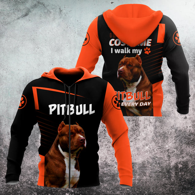 Pit Bull Lovers 3D All Over Print Hoodie T Shirt For Men and Women TN25092002