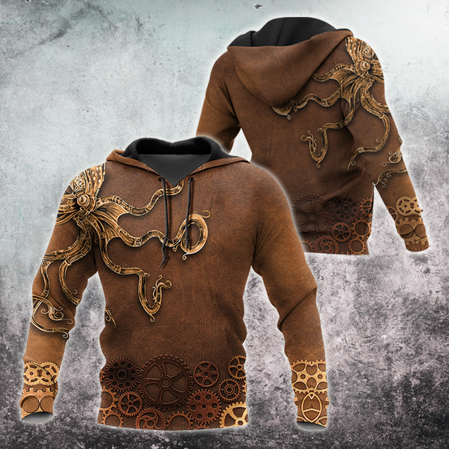 Octopus Steampunk Mechanic All Over Printed Hoodie For Men and Women DD11102002CL-NDD