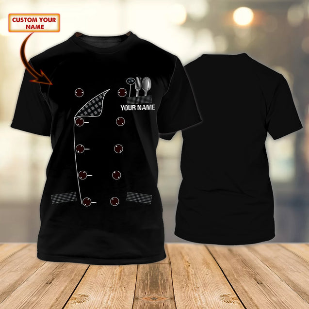 Custom Name Master Chef 3D All Over Printed Unisex Shirts