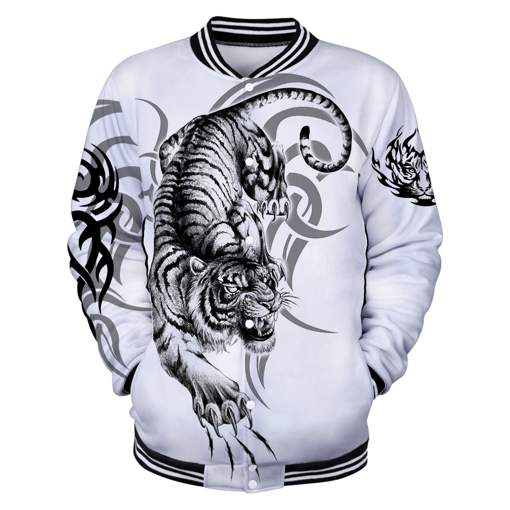 White Tiger Tattoo 3D All Over Printed  Unisex Shirts