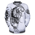 White Tiger Tattoo 3D All Over Printed  Unisex Shirts