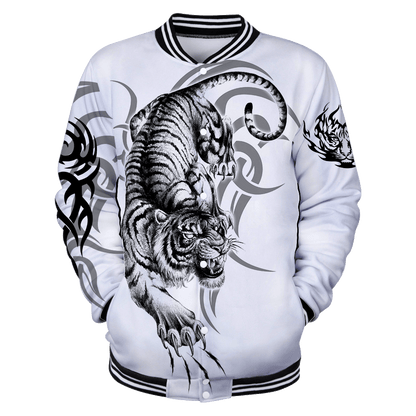 White Tiger Tattoo 3D All Over Printed  Unisex Shirts