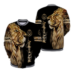 Custom Name August King Lion 3D All Over Printed Unisex Shirt