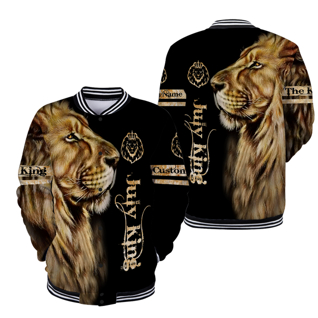 Custom Name July King Lion  3D All Over Printed Unisex Shirts