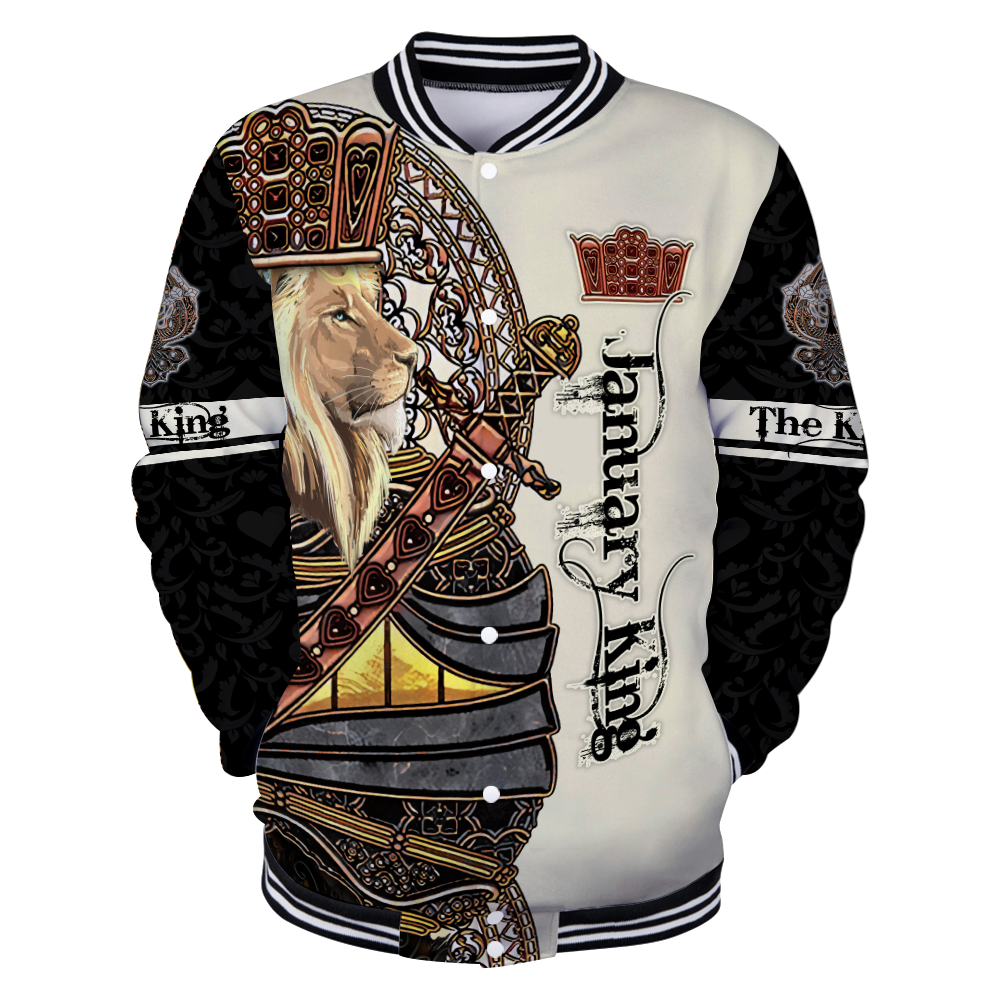 January Black King Lion  3D All Over Printed  Unisex Shirts