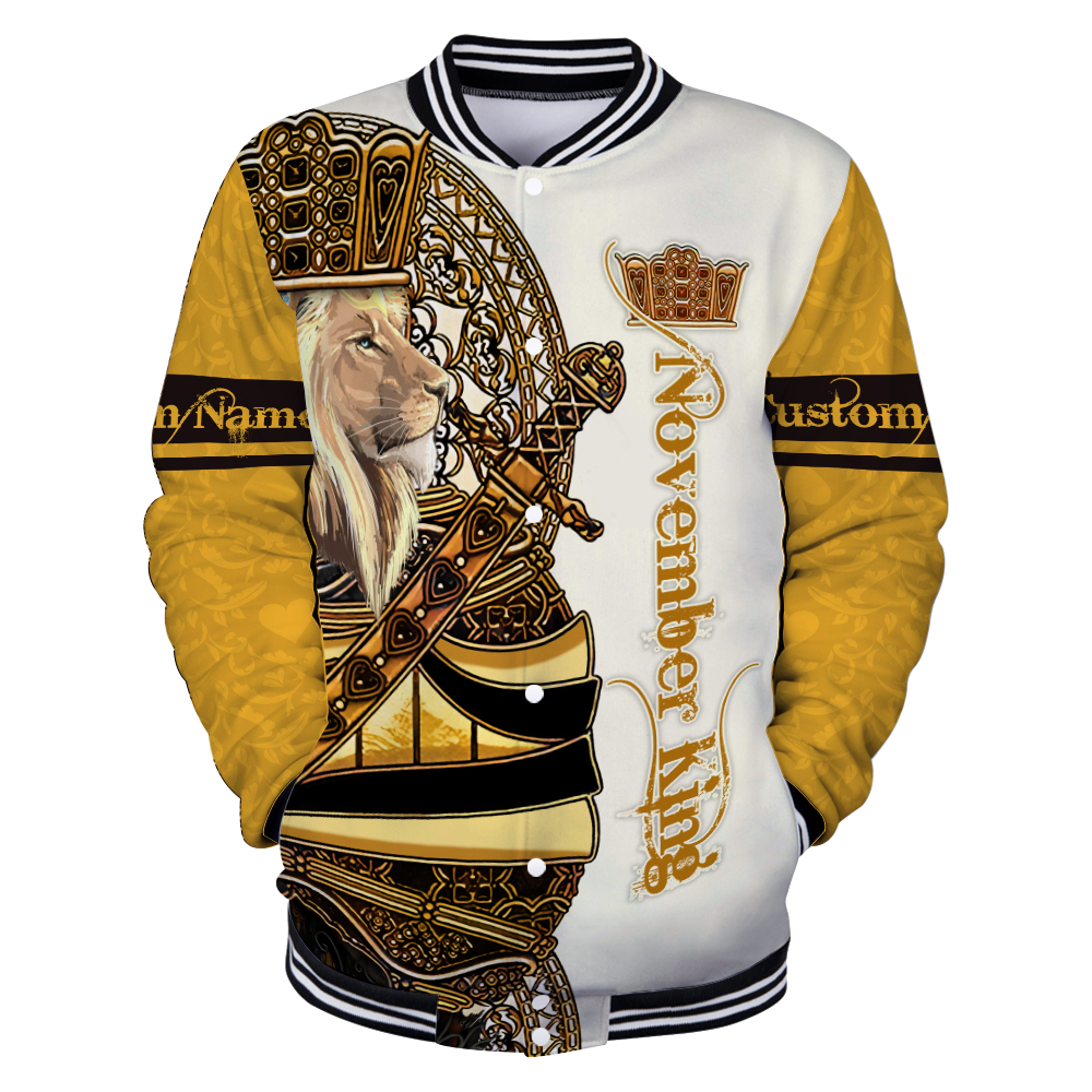 Custom Name November King 3D All Over Printed Unisex Shirts