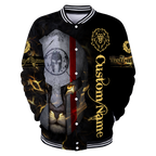 Custom Name Lion Warrior 3D All Over Printed Unisex Shirts