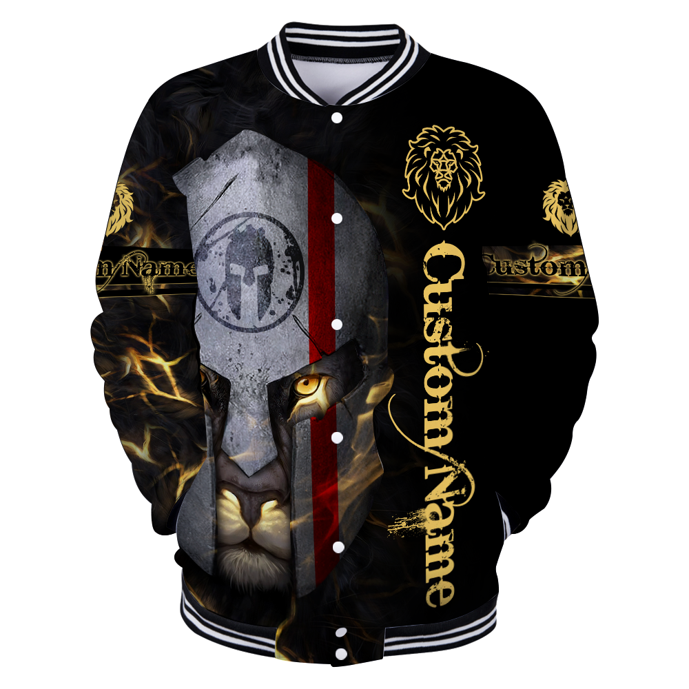 Custom Name Lion Warrior 3D All Over Printed Unisex Shirts