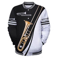 Trombone music 3d hoodie, t-shirt, sweatshirt for men and women HG HAC31202-Apparel-HG-Baseball jacket-S-Vibe Cosy™