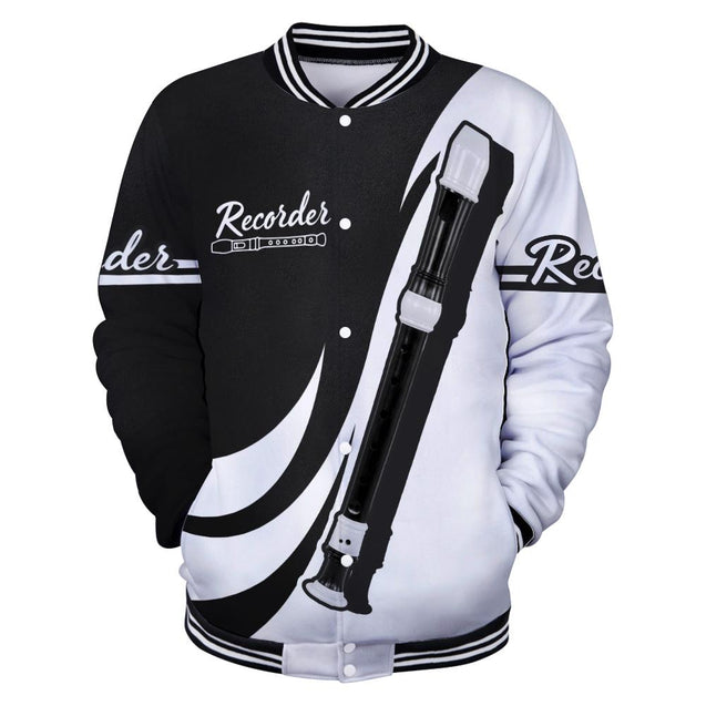 Recorder music 3d hoodie shirt for men and women HG HAC25122-Apparel-HG-Baseball jacket-S-Vibe Cosy™