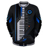 Piano keyboard 3d music hoodie, shirt for men and women HG HAC281101-Apparel-HG-Baseball jacket-S-Vibe Cosy™