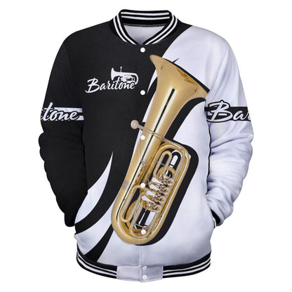 Baritone music 3d hoodie shirt for men and women HG HAC27128-Apparel-HG-Baseball jacket-S-Vibe Cosy™