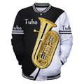 Tuba music 3d hoodie shirt for men and women HG HAC16125-Apparel-HG-Baseball jacket-S-Vibe Cosy™