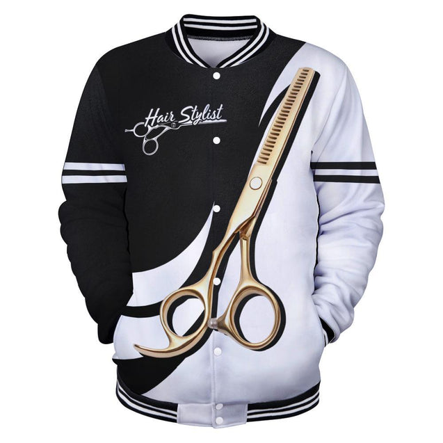 Hair stylist 3d hoodie shirt for men and women HG HAC140202-Apparel-HG-Baseball jacket-S-Vibe Cosy™