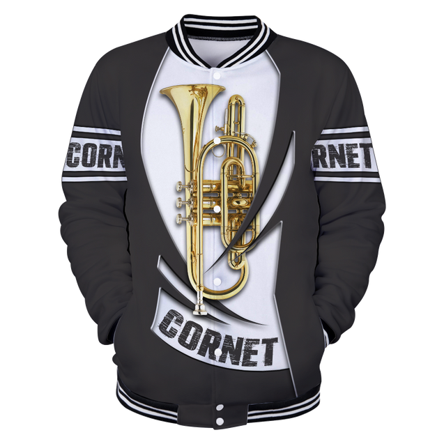 Cornet music 3d hoodie shirt for men and women HG HAC260201-Apparel-HG-Baseball jacket-S-Vibe Cosy™