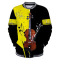 Violin music 3d hoodie shirt for men and women HG HAC16122-Apparel-HG-Baseball jacket-S-Vibe Cosy™