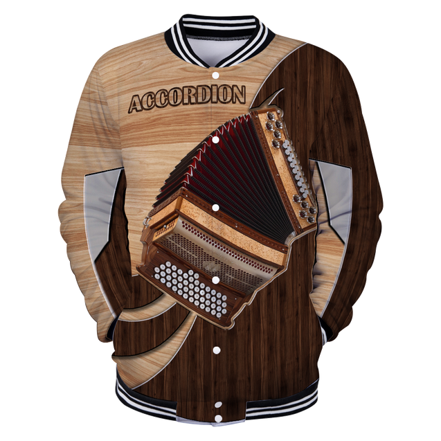 Accordion music 3d hoodie shirt for men and women HG HAC280201-Apparel-HG-Baseball jacket-S-Vibe Cosy™