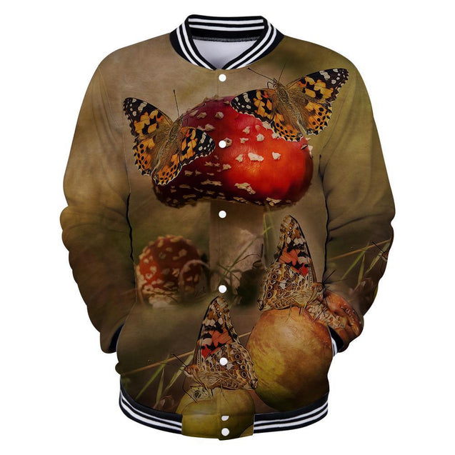 Butterfly Sweet Garden 3D Winter Clothes TR091105-Apparel-NNK-Baseball Jacket-S-Vibe Cosy™