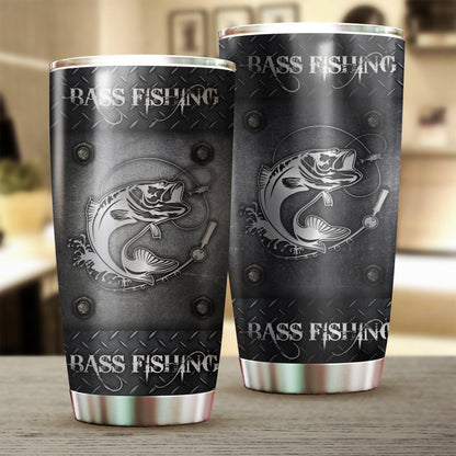 Bass Fishing Metal Stainless Steel Tumbler 20 Oz HC27508 - Amaze Style™-Tumbler
