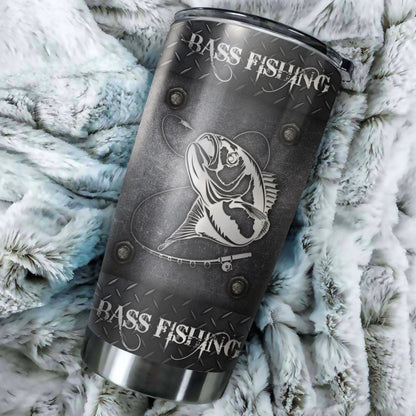 Bass Fishing Metal Stainless Steel Tumbler 20 Oz HC27506 - Amaze Style™-Tumbler