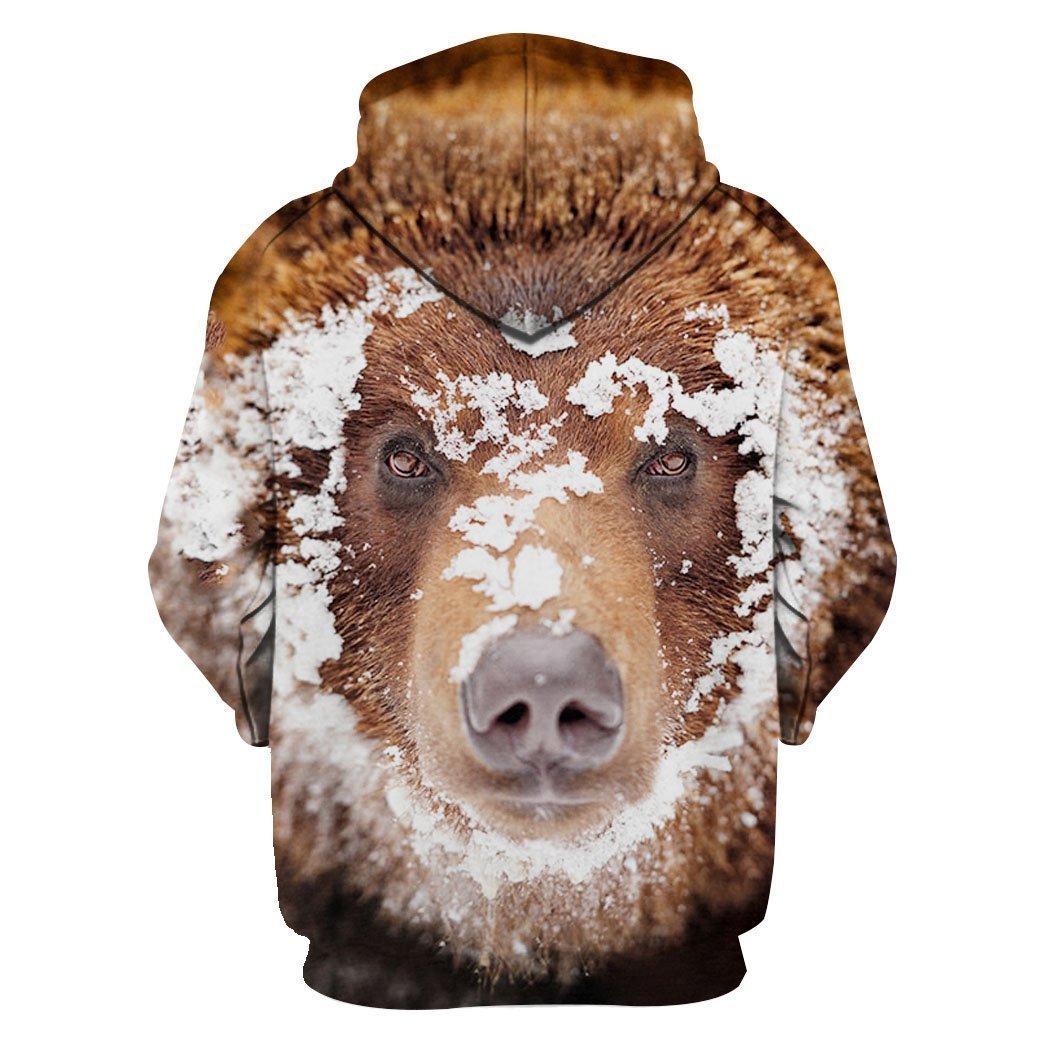 3D All Over Print Bear Hoodie-Apparel-6teenth World-Hoodie-S-Vibe Cosy™