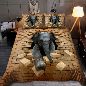 Elephant bedding set HAC240702-HG-Bedding Set-HG-Twin-Vibe Cosy™