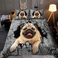 Pug bedding set HAC170704S-HG-Bedding Set-HG-Twin-Vibe Cosy™