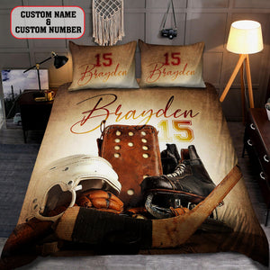 Baseball custom name bedding set AM092017