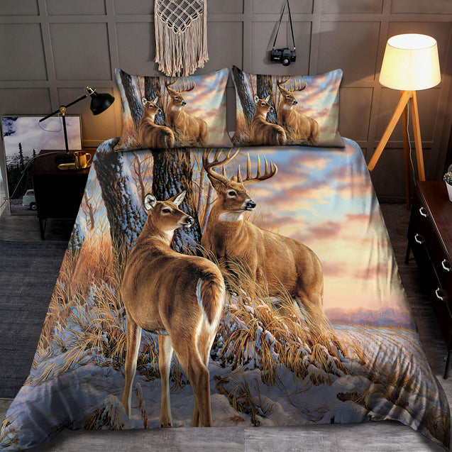 Deer Lovers: Romantic Bedding Set TN19082003