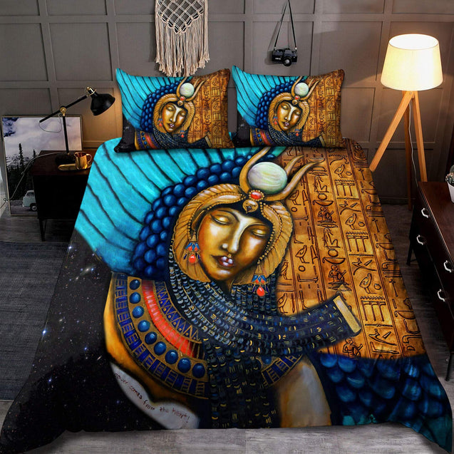 Ancient Egyptian Isis Goddess Bedding Set-MEI