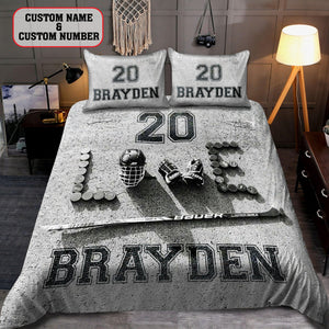 Baseball custom name bedding set AM092016