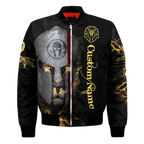 Custom Name Lion Warrior 3D All Over Printed Unisex Shirts