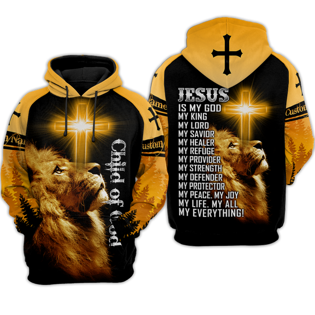 Child Of God Custome Name 3D All Over Printed Shirts For Men and Women Pi15102004