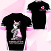 3D Breast Cancer Cat No One Fight Alone Hoodie T-Shirt Sweatshirt SU110304-Apparel-SUN-T-shirt-S-Vibe Cosy™